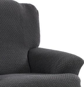 Super strečové potahy NIAGARA antracitová židle s opěradlem 2 ks (40 x 40 x 55 cm)