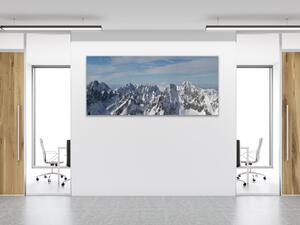 Obraz skleněný štíty hor Tatry - 30 x 60 cm