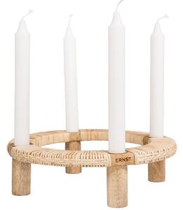 ERNST Adventní svícen Wood Round - Nature EF577