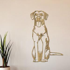Dřevěná dekorace psa Ridgeback | Rozměry (cm): 19x30 | Zvolte barvu dekoru: Dub zlatý