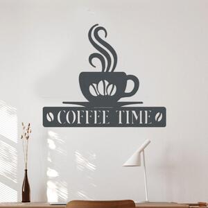Dřevěná dekorace COFFEE | Rozměry (cm): 40x34 | Zvolte barvu dekoru: Antracitová