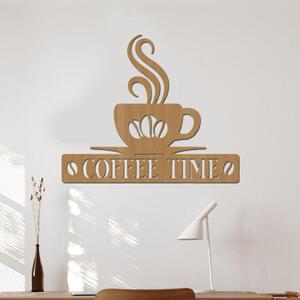 Dřevěná dekorace COFFEE | Rozměry (cm): 40x34 | Zvolte barvu dekoru: Buk