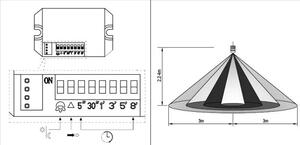 Trio Leuchten 207269124 NORMAN - Nástěnné venkovní svítidlo s čidlem pohybu, IP44, 1 x E27, výška 45cm + Dárek LED retro žárovka (Venkovní moderní svítidlo na zeď v hnědé rezavé barvě s pohybovým senzorem)