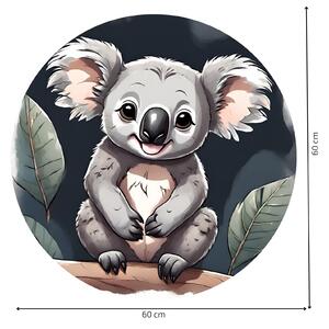 PIPPER. Kruhová samolepka na zeď "Koala" Velikost: 100cm
