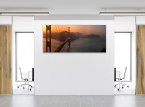 Obraz na stěnu most Zlatá brána u východu slunce - 40 x 60 cm