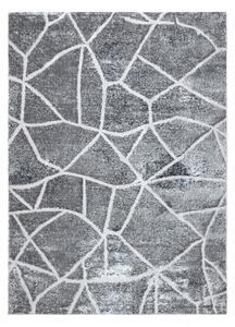 Makro Abra Moderní kusový koberec MEFE 2783 Mramor tmavě šedý Rozměr: 120x170 cm
