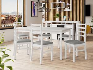 Rozkládací jídelní stůl se 6 židlemi AL02, Barva dřeva: sonoma-L, Potah: Zetta 297 Mirjan24 5903211266362