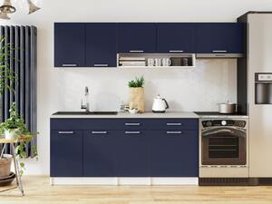 Kuchyňská linka Violeta 240/180 tmavě modrá MAT Nábytek | Kuchyňský nábytek | Všechny kuchyně