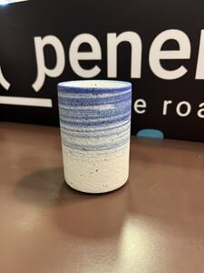 Penerini coffee Keramický šálek - VYSOKÝ Tea cup - Blue 200 ml