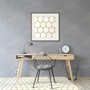 Podložka pod kancelářskou židli plástev medu