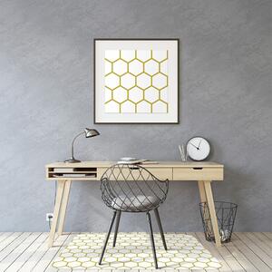 Podložka pod kancelářskou židli plástev medu
