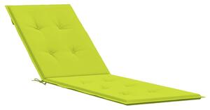 Poduška na polohovací židli jasně zelená (75+105) x 50 x 3 cm