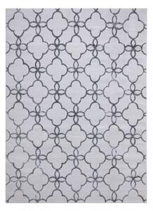 Makro Abra Moderní kusový koberec MEFE 8504 tmavě šedý Rozměr: 80x150 cm