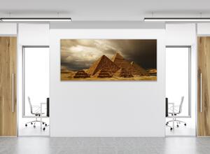 Obraz skleněný Egypt pyramidy - 30 x 60 cm