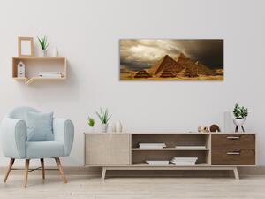 Obraz skleněný Egypt pyramidy - 30 x 60 cm