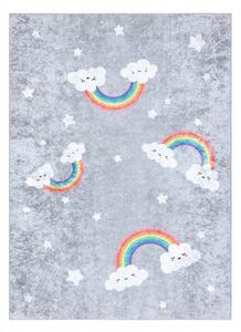 Dywany Łuszczów Dětský kusový koberec Junior 52063.801 Rainbow grey - 80x150 cm