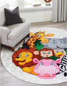 Dywany Łuszczów Dětský kusový koberec Junior 51595.801 Africa ROZMĚR: 80x80 (průměr) kruh