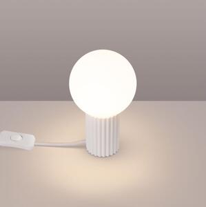 Sollux SL.1711 - Stolní lampa HALO 1xG9/8W/230V pr. 12 cm bílá