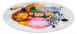 Dywany Łuszczów Dětský kusový koberec Junior 51595.801 Africa - 120x120 (průměr) kruh cm