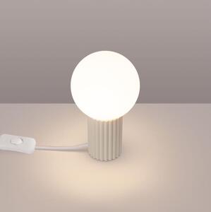 Sollux SL.1721 - Stolní lampa HALO 1xG9/8W/230V pr. 12 cm krémová