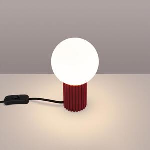 Sollux SL.1751 - Stolní lampa HALO 1xG9/8W/230V pr. 12 cm červená