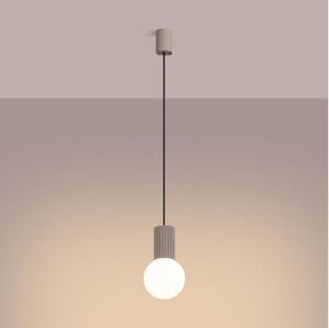 Sollux SL.1744 - Lustr na lanku HALO 1xG9/8W/230V pr. 12 cm taupe