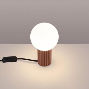 Sollux SL.1736 - Stolní lampa HALO 1xG9/8W/230V pr. 12 cm hnědá