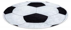 Dywany Łuszczów Dětský kusový koberec Junior 51553.802 Football ROZMĚR: 80x80 (průměr) kruh