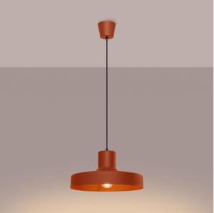 Sollux SL.1706 - Lustr na lanku BILO 1xE27/15W/230V pr. 35 cm oranžová
