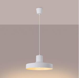 Sollux SL.1702 - Lustr na lanku BILO 1xE27/15W/230V pr. 35 cm bílá
