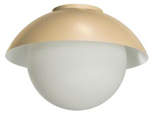 OSMONT LUK40003 LUKIDA 2 stropní/nástěnné skleněné svítidlo Golden Beach / bílá IP65 25W E27