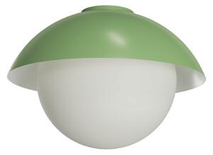 OSMONT LUK40010 LUKIDA 3 stropní/nástěnné skleněné svítidlo olivová / bílá IP65 40W E27