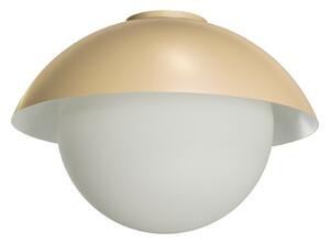 OSMONT LUK40009 LUKIDA 3 stropní/nástěnné skleněné svítidlo Golden Beach / bílá IP65 40W E27