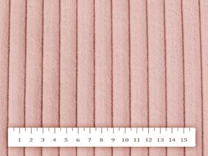 Látka Minky manšestr MKM-008 Pudrově růžová - šířka 150 cm