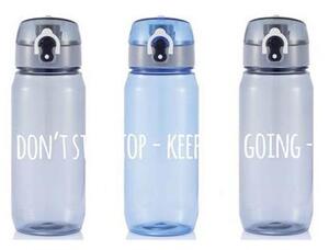 Láhev na vodu Don't Stop, 600 ml, XD Design, šedá