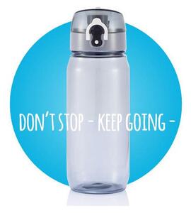 Láhev na vodu Don't Stop, 600 ml, XD Design, šedá