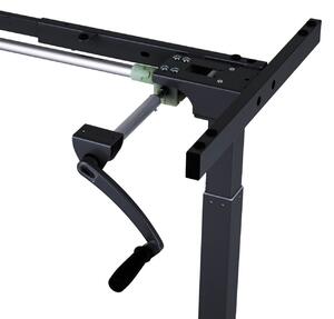 Výškově nastavitelný stůl Liftor Entry, černý, Bez desky, polohovatelný stůl
