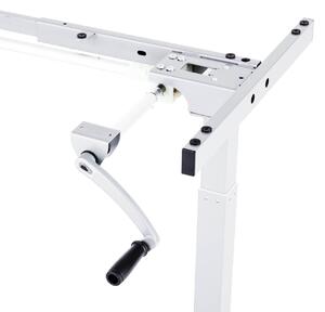 Výškově nastavitelný stůl Liftor Entry, bílé, Bez desky, polohovatelný stůl