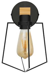 Toolight - Nástěnná lampa Barn - přírodní/černá - APP978-1W