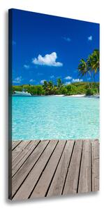 Vertikální Foto obraz na plátně Tropická pláž ocv-83145029