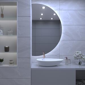 Atypické zrcadlo do koupelny s LED osvětlením A30 50x10