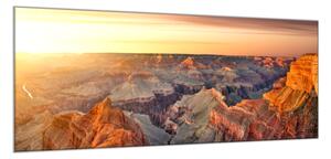 Obraz skleněný slunce nad Grand Canyon - 60 x 90 cm