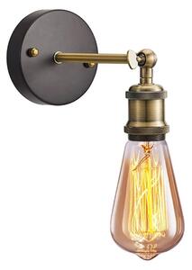 Toolight - Nástěnná lampa Amber - černá/zlatá - APP618-1W