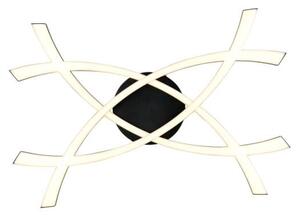 Trio Leuchten R23691132 POLLOCK - Stropní LED černé svítidlo 60 x 40cm, 22W, 2500lm, 3000K (Moderní stropní přisazený lustr v černé barvě)