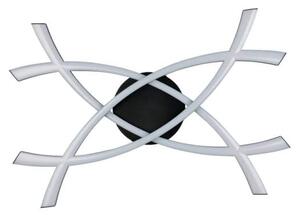 Trio Leuchten R23691132 POLLOCK - Stropní LED černé svítidlo 60 x 40cm, 22W, 2500lm, 3000K (Moderní stropní přisazený lustr v černé barvě)