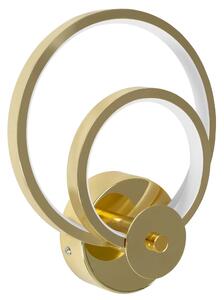 Toolight - Nástěnná lampa Round LED - zlatá - APP1043-W