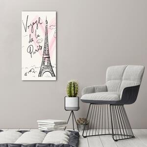 Vertikální Foto obraz na plátně Eiffelová věž Paříž ocv-83608370