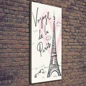 Vertikální Foto obraz na plátně Eiffelová věž Paříž ocv-83608370