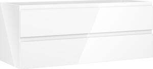 Mexen Orio, koupelnová skříňka 120 cm, 2 zásuvky, bílá lesklá, 91A10-12047-2-BFF00