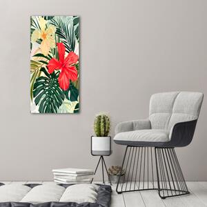Vertikální Foto obraz na plátně Havajské květiny ocv-84089036